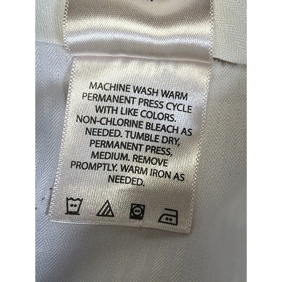 Kenneth Cole Reaction Mens Khaki Flat Front Pants Size 32 x 32 Polyester - Picture 7 of 9